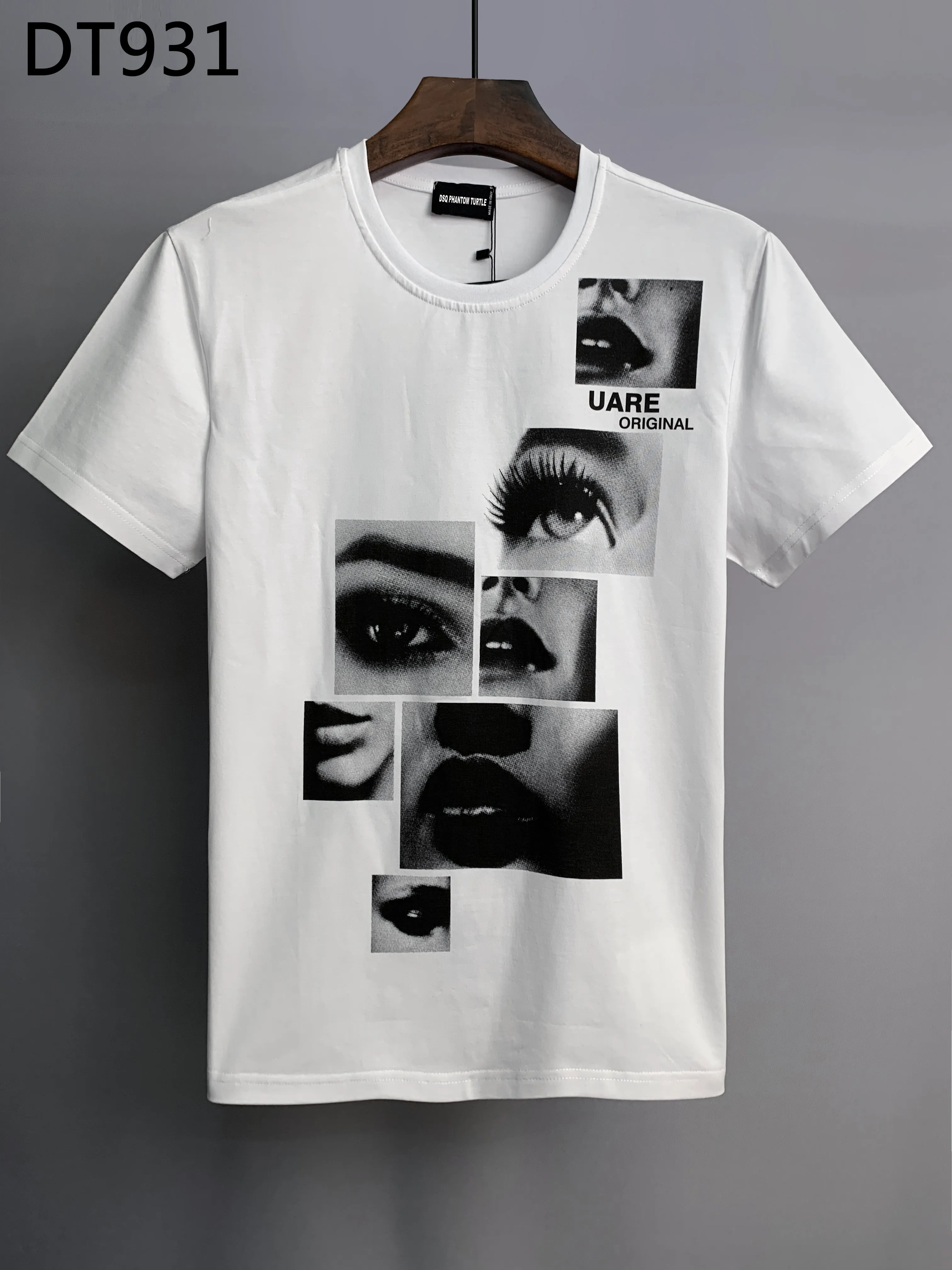 DSQ PHANTOM TURTLE Camisetas para hombre 2023 Nueva camiseta de diseñador para hombre Camisetas de moda italiana Camiseta de verano para hombre Suave y cómodo 100% algodón Tops 7528