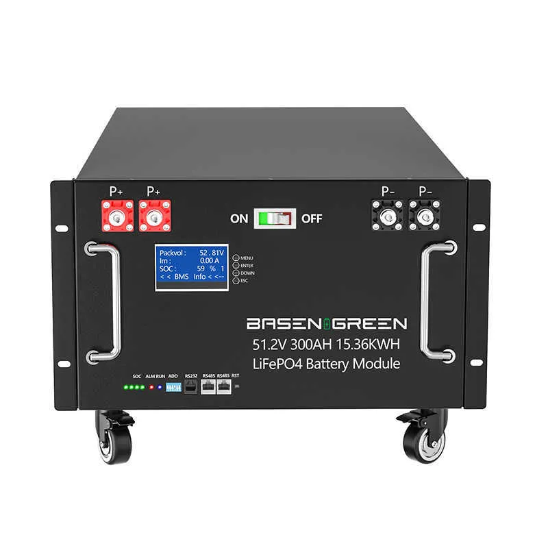 Basen 48V Lifepo4 Battery 5kwh 10kwh 15kwh100AH 200AHソーラーバッテリー48V 200AHパックサーバーラックエネルギーストレージバッテリー