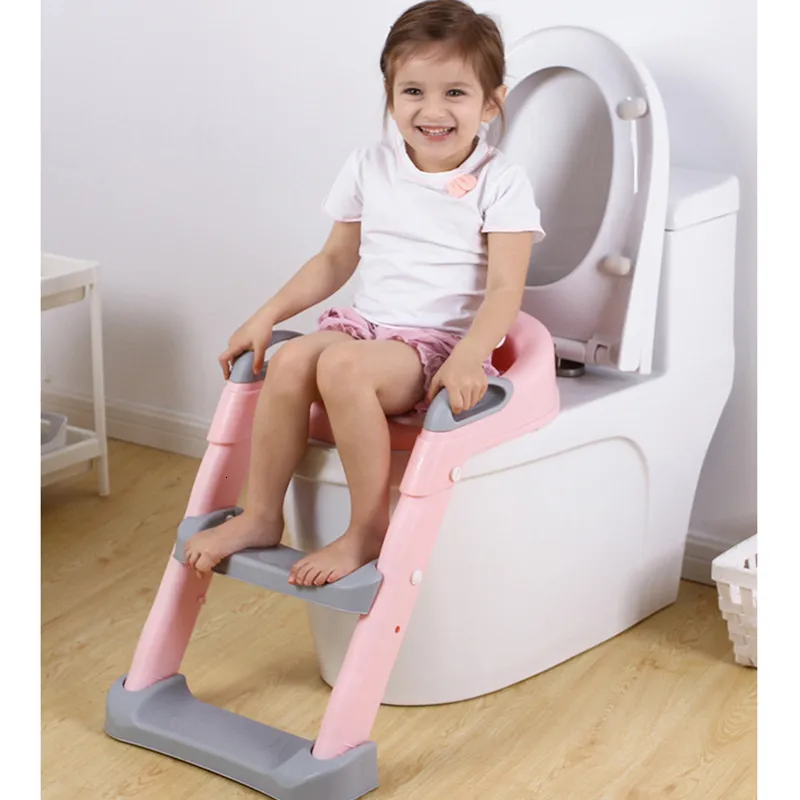 Disas para crianças Treinamento Passo Dista -passo Ajustável Baby Toilet Ladder Child Cadeira Cadeira Sento Seguro Infantil Potty 230227