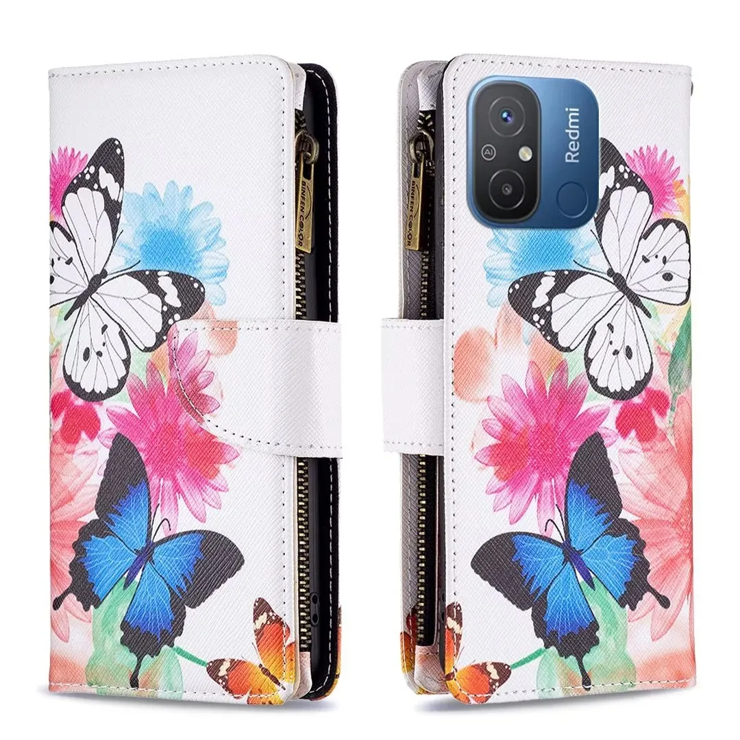 Modelli Custodie per Xiaomi 13 12T POCO M4 Redmi 12C K60 Note 12 A1 Plus 10C 10A Pro 4G 5G Portafoglio in pelle con cerniera Custodia per telefono