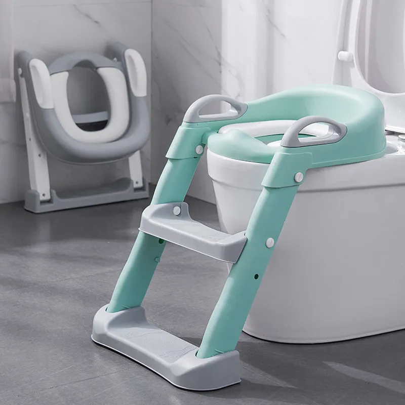 Escabeaux Toilettes pour enfants Garçons Filles Bébé Siège d'entraînement à la toilette Échelle Enfant WC Toddler Chair Seat Safe Kids Nursery Potty 230227