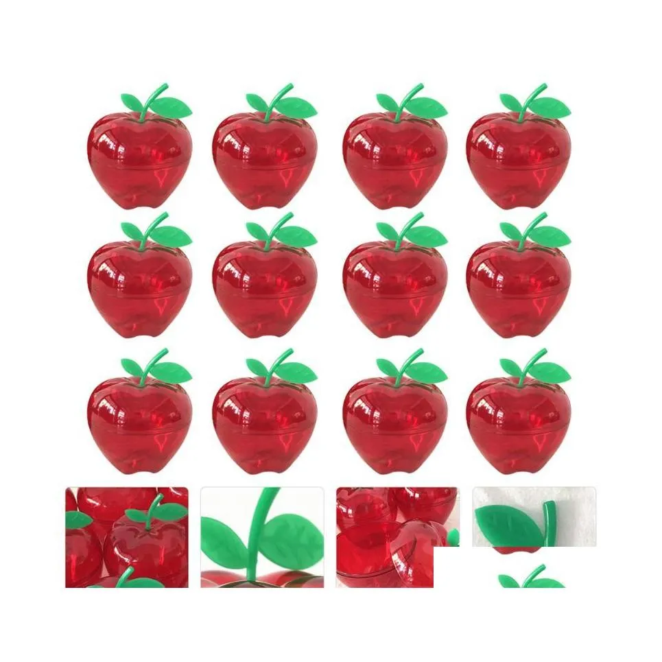 car dvr Gift Wrap 12Pcs Christmas Appleshaped Chocolate Candy Box Storage Red Drop Delivery Home Garden Festive Party Supplies Event Dhg7U