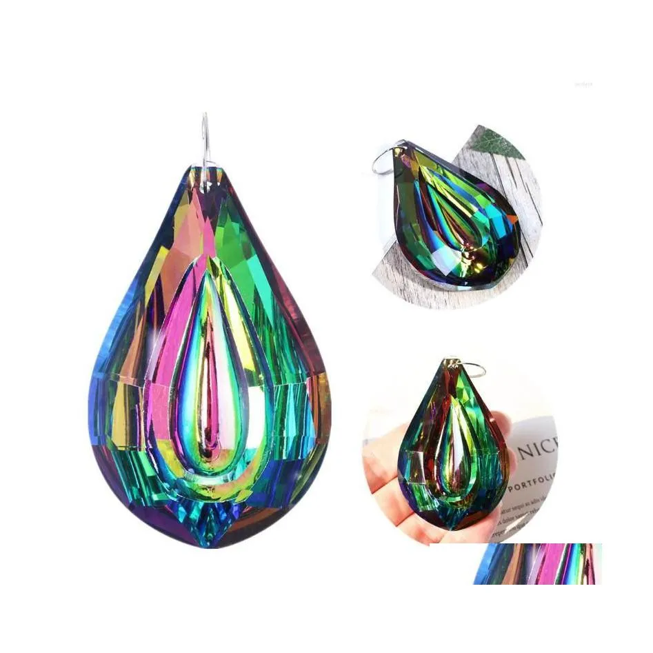 voiture dvr Décorations De Jardin H D Colorf Lampe Prismes 76Mm Loquat Forme Lustre Cristaux Suspendus Gouttes Pendentifs Maison De Mariage Décoration Diy D Dhok3