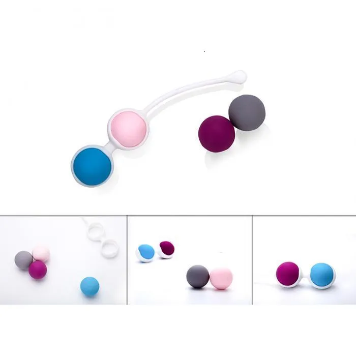 Eggs/Bullets 4PCS Medicine Geisha Ball Smart Silicone Kegel s Ben Wa kegel simulator Tighten Exercise s_voghion.com