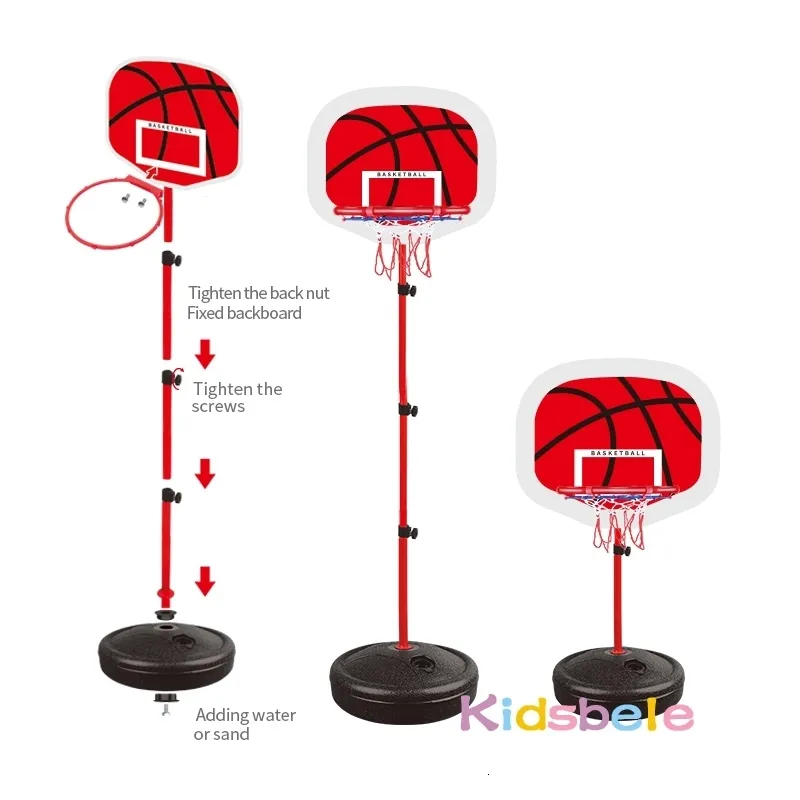 Other Sporting Goods Other Sporting Goods Toddler Adjustable Basketball Hoop 63150cm Stand Rack for Kids Baby Outdoor Indoor Ball Sport Backboard Rim Shoot Childre