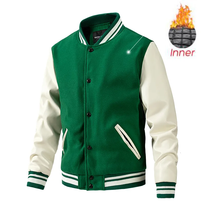 Herrenjacken Männer Winter Brief Stickerei Baseball Uniform Jacke Mäntel Männer Herbst Straße Retro Lose Lässige Verdickte Jacke Frauen Lose Top 230227