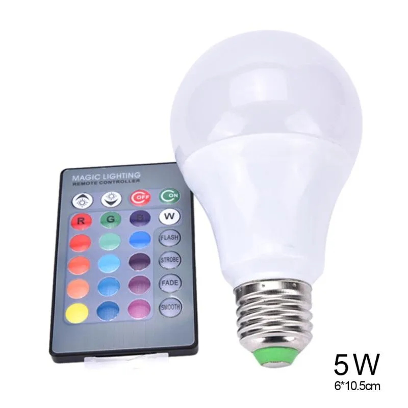 Lampes de table 16 couleurs LED télécommande D ampoule 5w 3wled éclairage décoratif décoratif créatif