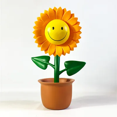 Ron English Sunflower Doll 42cm Prototype Doll Toy with Steel