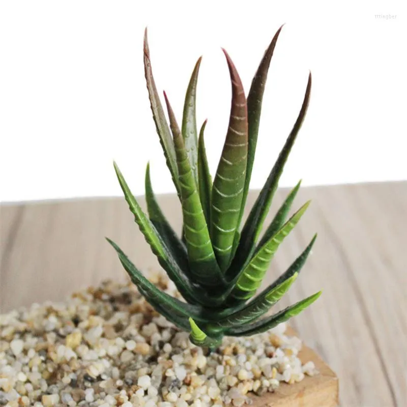 Decorative Flowers 1 Pcs Lifelike Artificial Succulent Unpotted DIY Faux Fake Green Plant Home Decor Realistic For Office Greenery