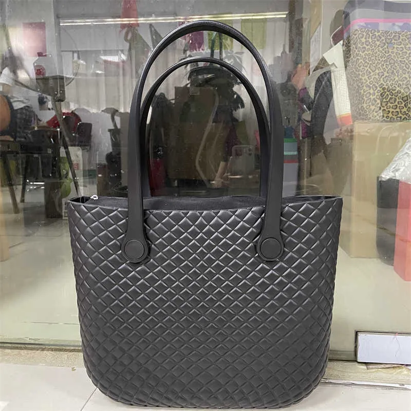 Borse da spiaggia Borsa da donna Borsa nera Borsa Tote Moda Nuovo stile Donna Manico superiore 2021 0228