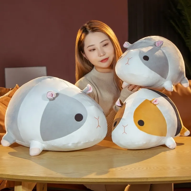 Dolls de pelúcia Hamster Pillow Pillow Cute Chinchillas Doll Dollo