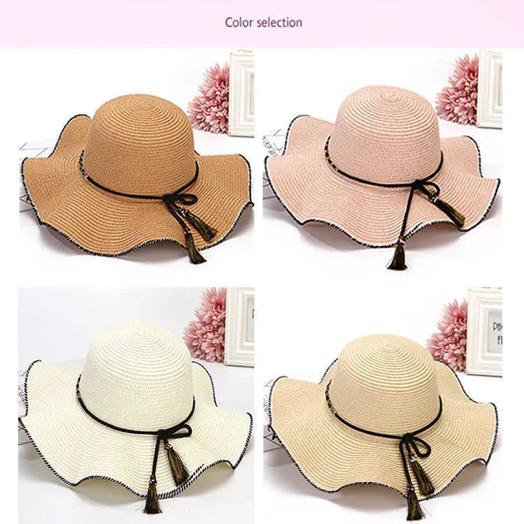 Korean Style Foldable Straw Hat For Women Wide Brim Summer Sun Hat With UV  Protection For Outdoor Leisure And Beach Activities G230227 From Sihuai06,  $9.42