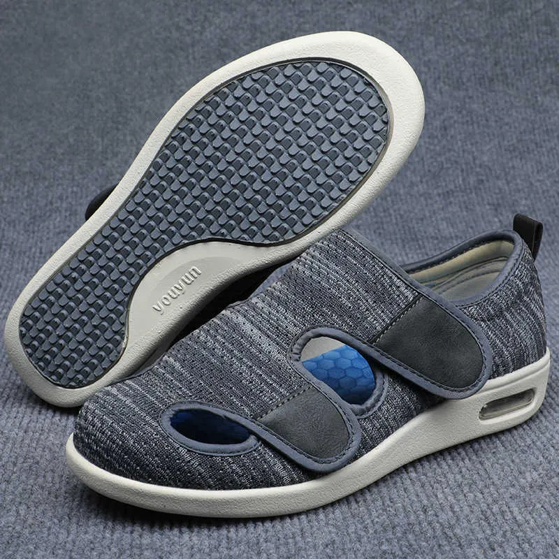 Pantoufles XIHAHA Maman Papa Chaussures Sandales Décontractées Orthopédie Pieds Larges Gonflé Chaussure Pouce Eversion Ajustement Doux Confortable Diabétique Chaussures Y2302