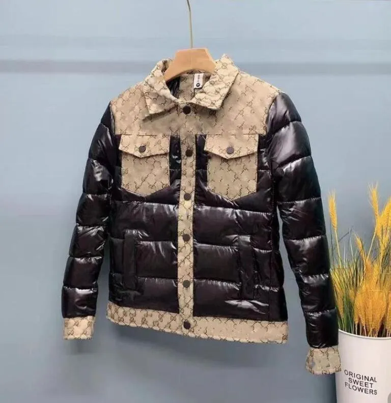 New Men 's Down Jacket Winter Looke 코트 두껍게 따뜻한 면밀 한 재킷 럭셔리 레터 재킷 아웃 wea 상판