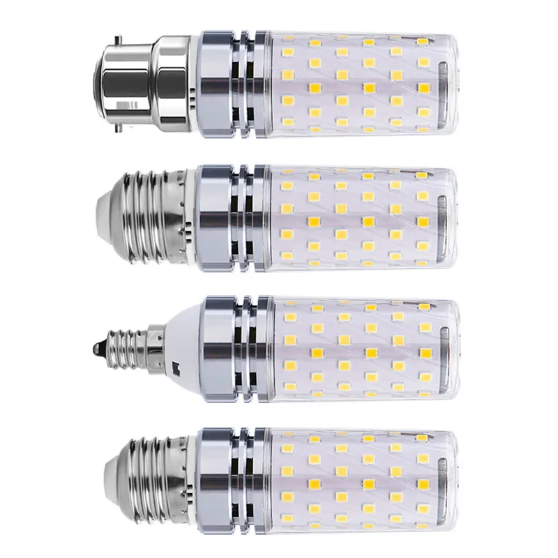 E27 E14 E12 Três lâmpadas de milho led de três coloridas de alta potência 12w 16w SMD2835 CANDELER BULLER CANDELIER VENLAS LIVENDAS A LUZ PARA DECORAÇÃO HOME