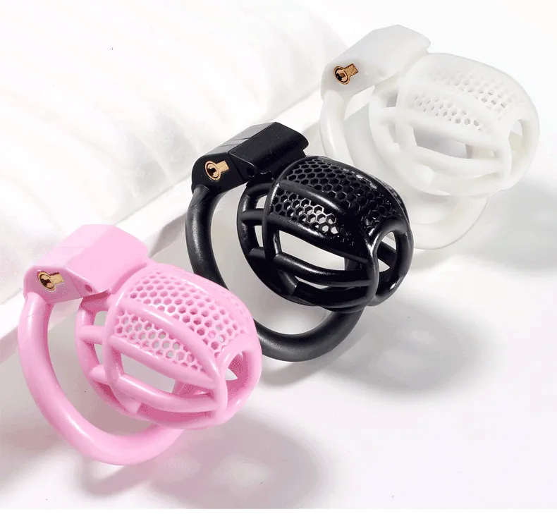 Ringe Mini-Keuschheitsgürtel für Männer, Chrom, CBT, Sklave, Schwul, mit gebogenem Verschlussring, für Männer, Cuckold, Lockdown-Käfig, Zurückhaltung_voghion.com