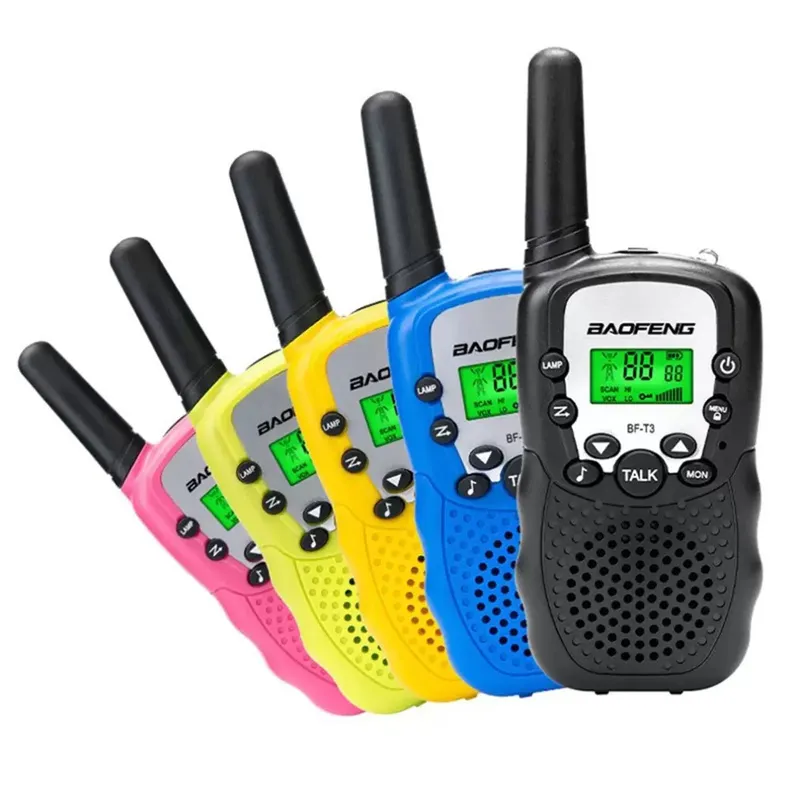 Walkie Talkie Per Bambini Ricaricabile, Walkie Talkie Per Bambini Dai 3 Ai 12 Anni, Con 8 Canali, Torcia A LED, Funzione VOX Per Campeggio, Escursionismo, Avventura, Set Da 3 - 7
