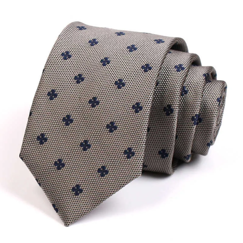 Corbatas para el cuello 2020 Nuevo 7 cm Jacquard Corbata de lujo para hombres Diseñador de la marca de moda de alta calidad Vestido de boda de negocios Corbata Caja de regalo J230227