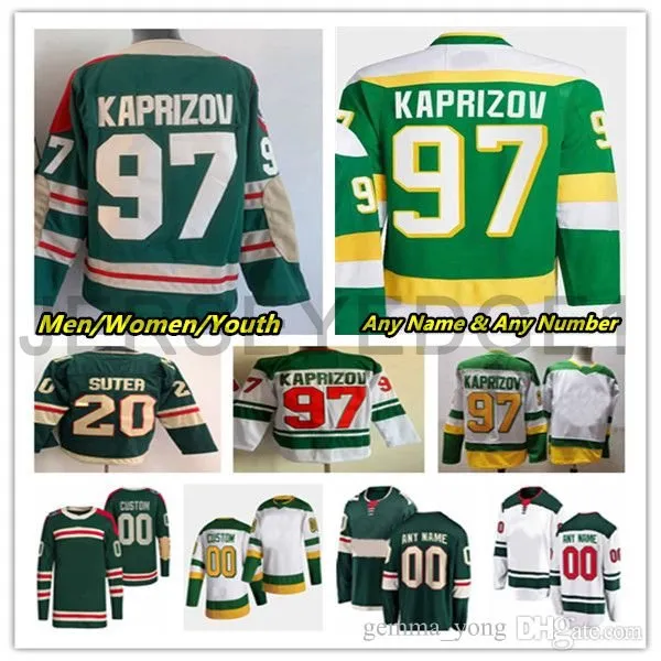 97 Kirill Kaprizov Minnesota Hockey Maglie Marc-Andre Fleury Mats Zuccarello Ryan Hartman Jared Spurgeon Matt Boldy Joel Eriksson Ek Calen Addison Jacob Middleton