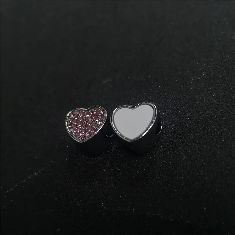 sublimation blank round pins brooch jewelry with zircon hot transfer  printing consumables 20pcs/lot