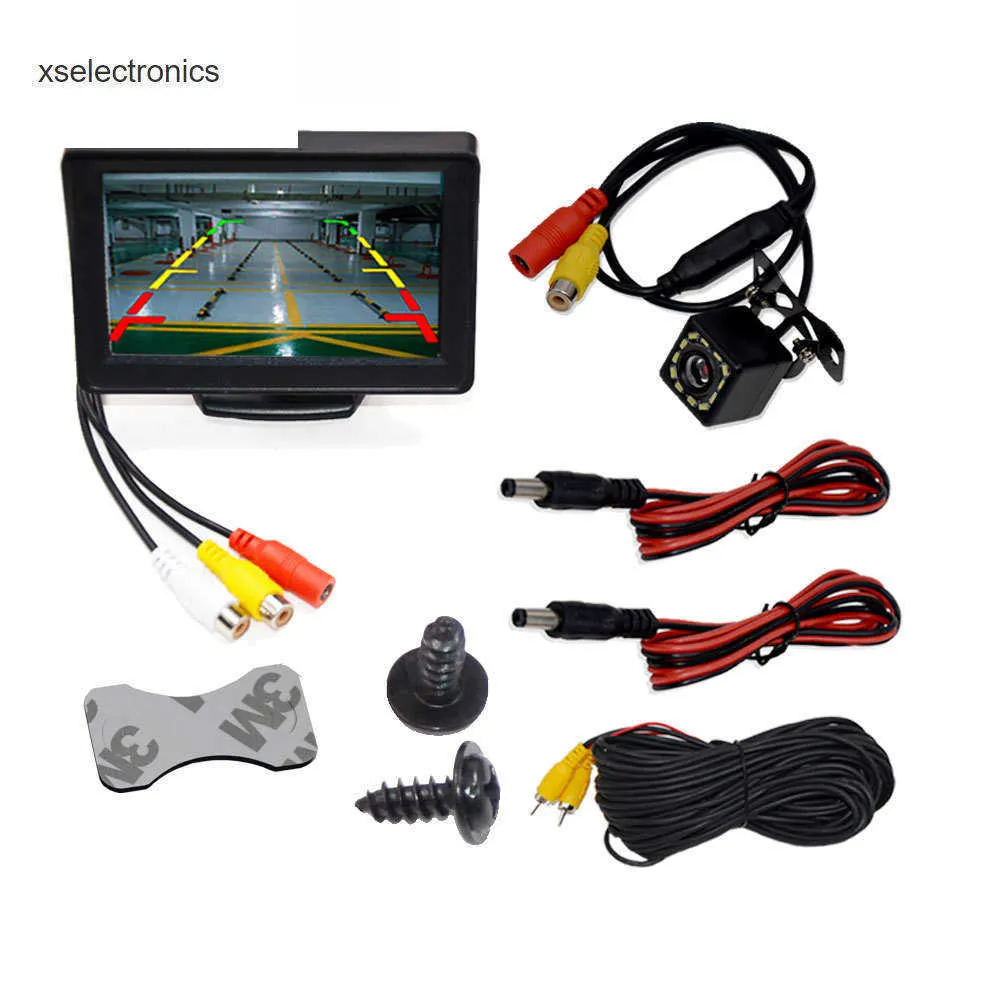 HD Rear Car Camera With 4.3 TFT LCD Screen, PAL/NTSC Display Perfect ...