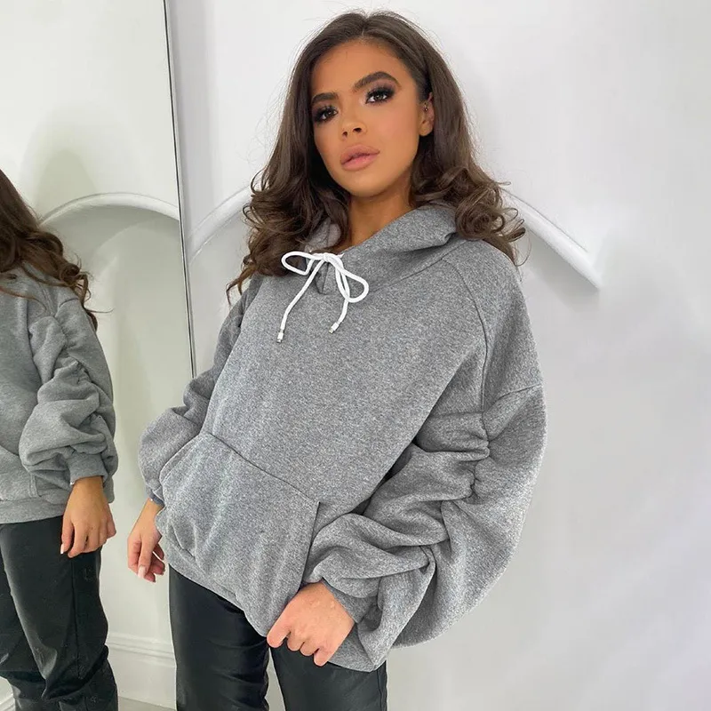 Sweat à Capuche Femme Oversize - Hiver, Tissu Doux, Style Décontracté Chic, Grande Taille