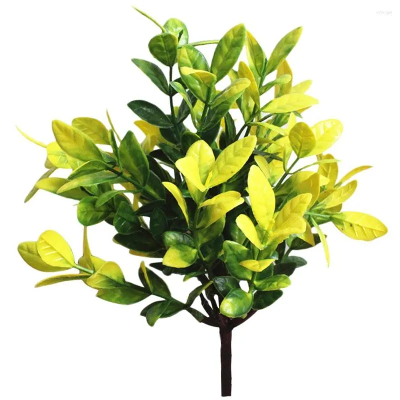 Fiori Decorativi 1 Mazzo ArtificialeRamo Di Un Albero Di Plastica Artificiale Per La Decorazione Di Nozze Di Natale Fiore Piccole Foglie Pianta Fogliame Finto