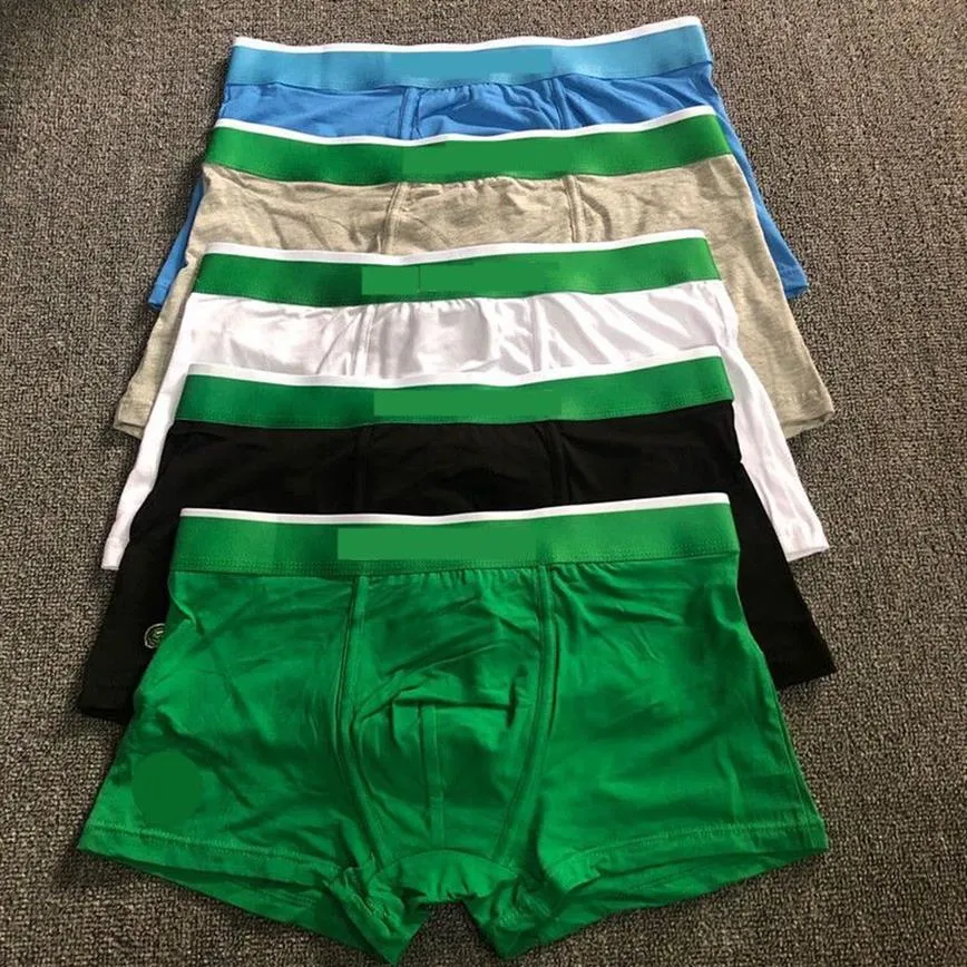 5PCS Lot Mens Designer Crocodile Underpants Boxers Sexy Gay Male Underwear Boxer Shorts Men's Classic Briefs Panties2470