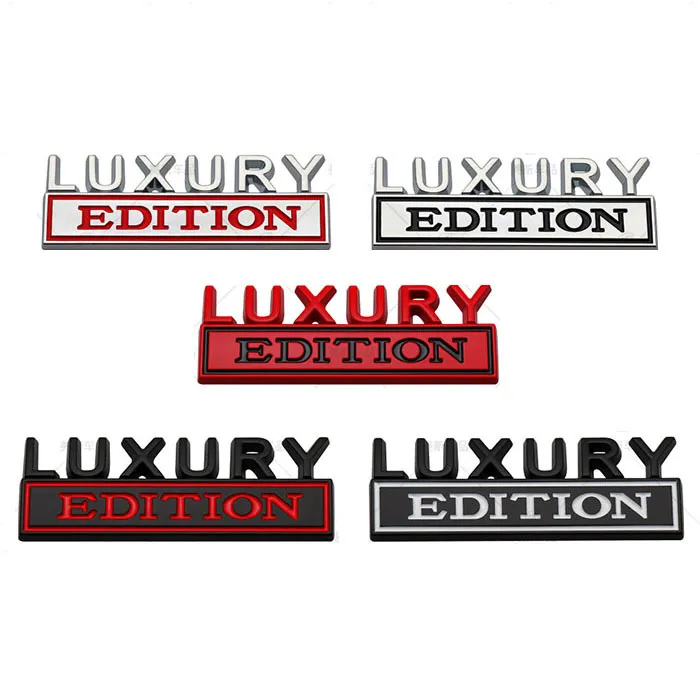 Party Dekoration 1PC LUXUS EDITION Auto Aufkleber Für Auto Lkw 3D Abzeichen Emblem Aufkleber Auto Zubehör 8x3,2 cm Großhandel