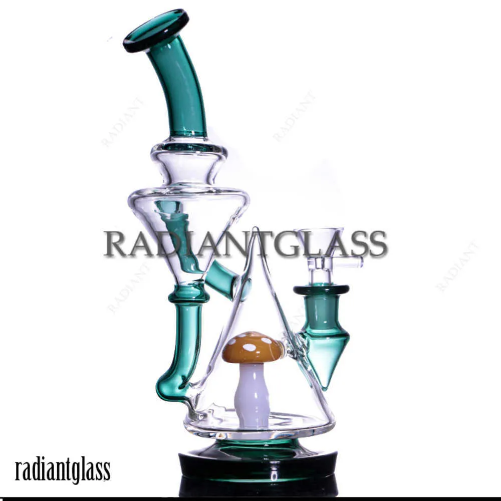 Nargile yeni cam bong recycler bongs mantar perc ile kase mini cam boru tütün sigara içmek