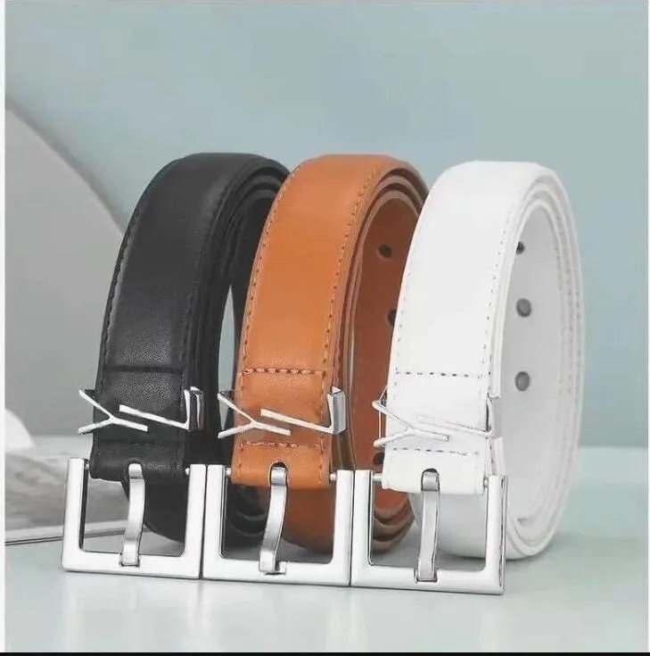 Ceinture pour femmes en cuir véritable 3 cm de largeur de haute qualité hommes ceintures de créateurs boucle S Cnosme femmes ceinture Cintura Ceintures 6 couleur 10 s s