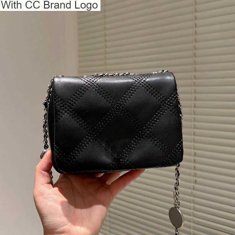 CC marka omuz çantaları çift kapitone klasik kadınlar mini omuz çantası elmas kafes deri lüksler çanta Birkin kart tutucu tasarımcı crossbody çanta para pur