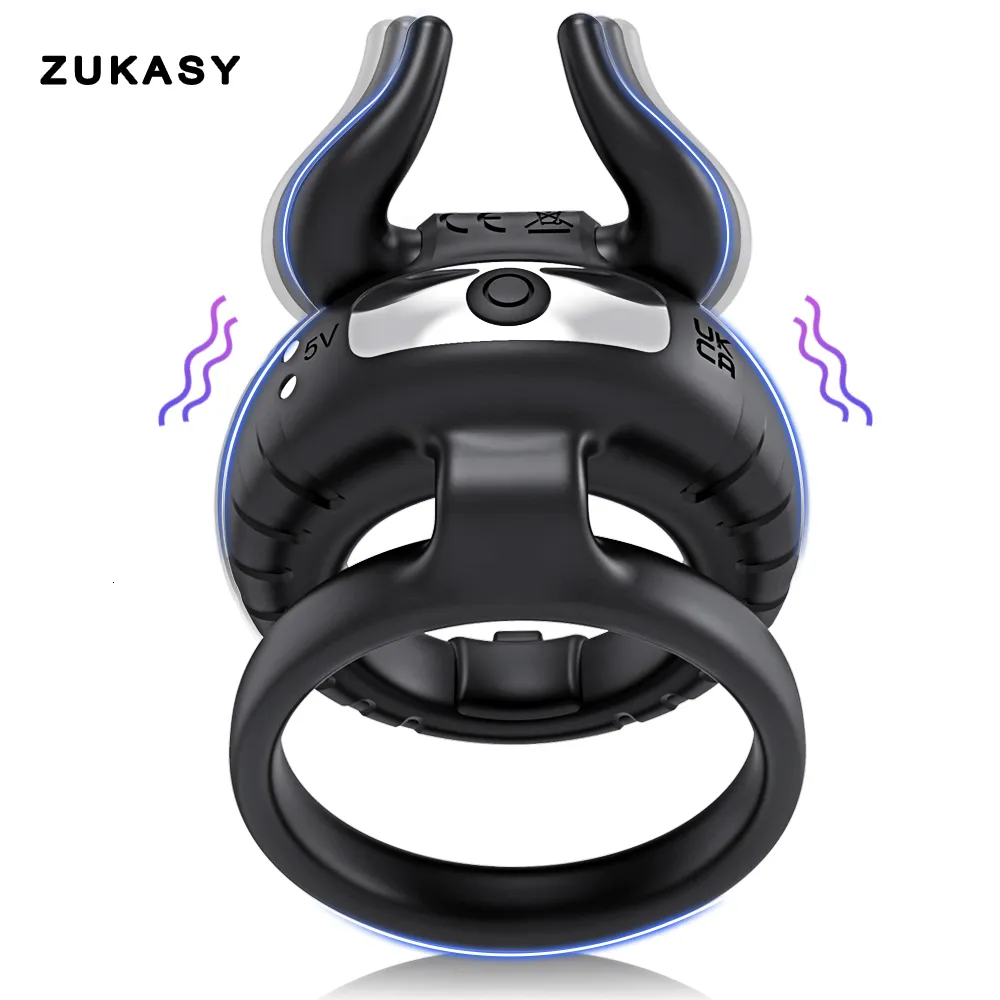 Cockrings Vibrator Cockring Penis Cock Ring On for Man Atraso Ejaculação Toys Sexis para homens Casal Casal Vibrando Penisring Bens para Adultos 230228