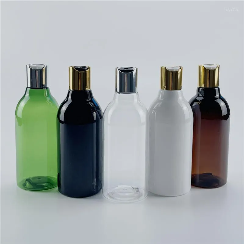 Storage Bottles 300ML X 20 Disc Top Cap Packing Bottle Empty Plastic Liquid Soap PET Travel Size Portable Container For Shampoo Cosmetics