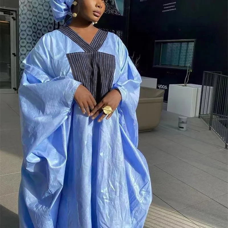 Bazin Riche Dress Styles, Sky Blue Ankara Wedding Gown | DHgate Bazin Riche Dress Styles, Sky Blue Ankara Wedding Gown | DHgate