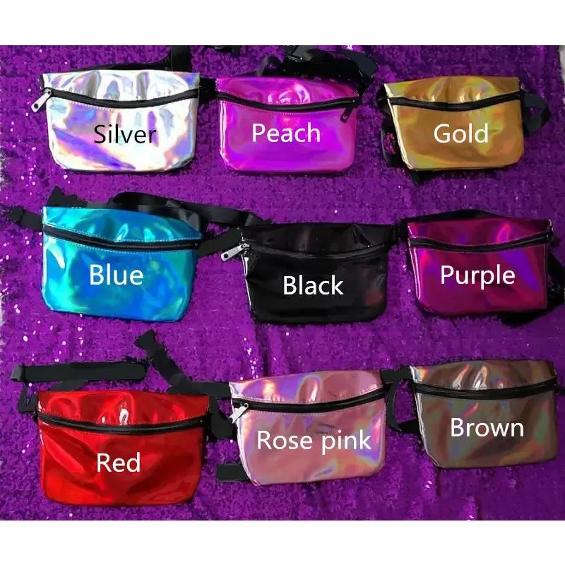 Laser 9 couleurs Fanny Pack pochette taille ceinture sac mode plage sac à main sacs sacs à main imperméables sacs à main Mini sac cosmétique