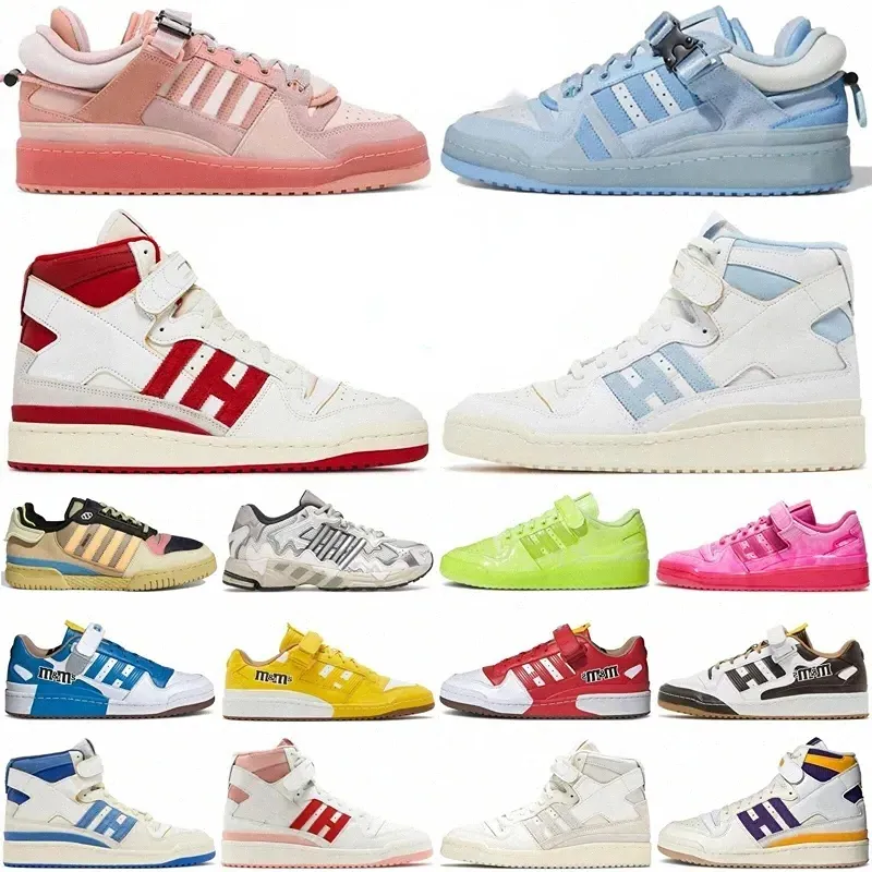 Forum 2023Off White Shoes 84 Chaussures Casual Bad Bunny Forums Lows High Buckle Hommes Femmes Bleu Teinte Low Cream Easter Egg Retour à l'école Benito Womens Tainers s s