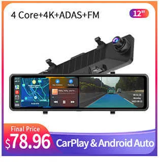 Mise À Jour 10,26 4K Dash Cam ADAS Sans Fil CarPlay Android Auto 5G WiFi  Voiture DVR GPS Navigation Caméra De Recul Enregistreur Vidéo Tableau De  Bord Voiture DVR Du 67,37 €