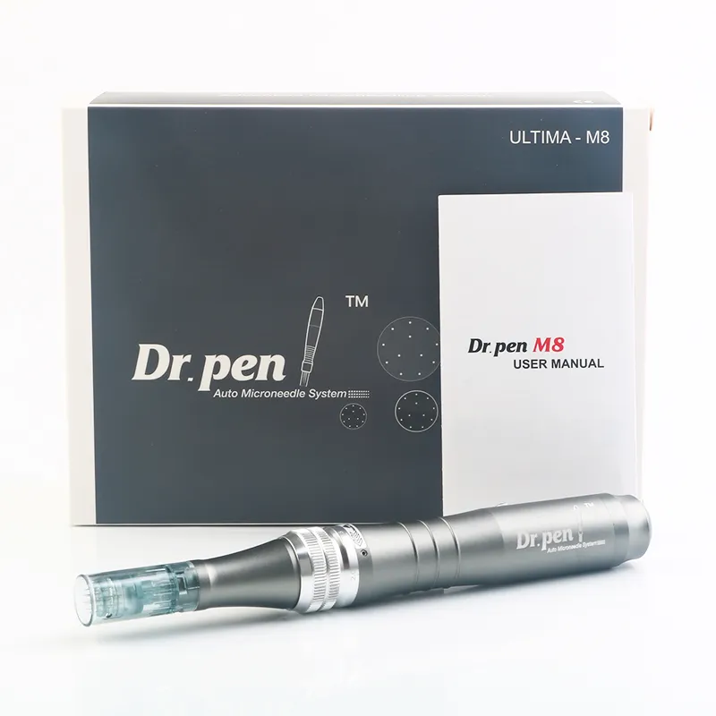 Dr.Pen Ultima M8 2 PCSカートリッジワイヤレスダーマペンスキンケアキットマイクロニードルホーム使用ビューティーマシン