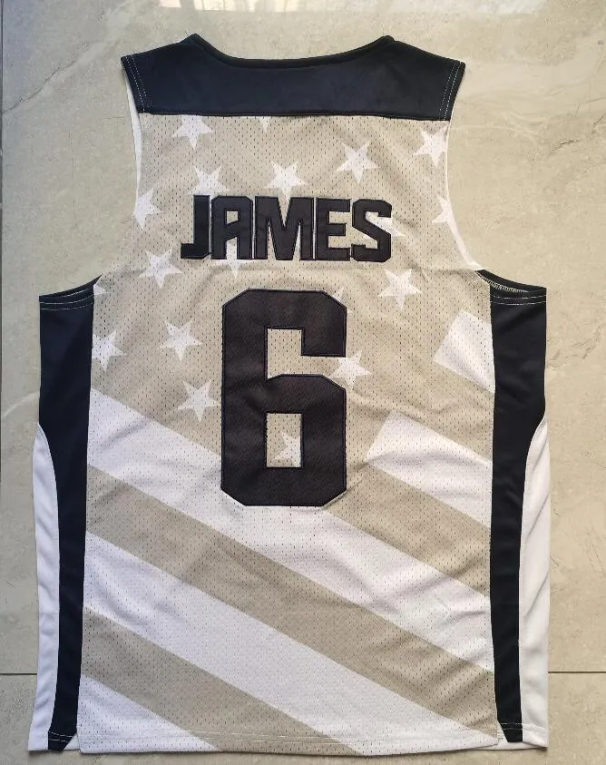 Team USA Basketball Jersey Mens Throwback Swingman Jersey, White