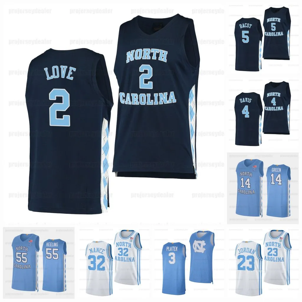 Carolina-tar-heels Basketball personnalisé Jersey10 Drake Maye 11 Josh Downs 5 Nassir Little Carter 32 Luke Maye 2 Gavin Blackwell 33 Cedric Gray