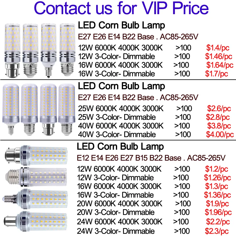 LED Lampe E27, Typ 24, 12+24 Volt, naturweiss