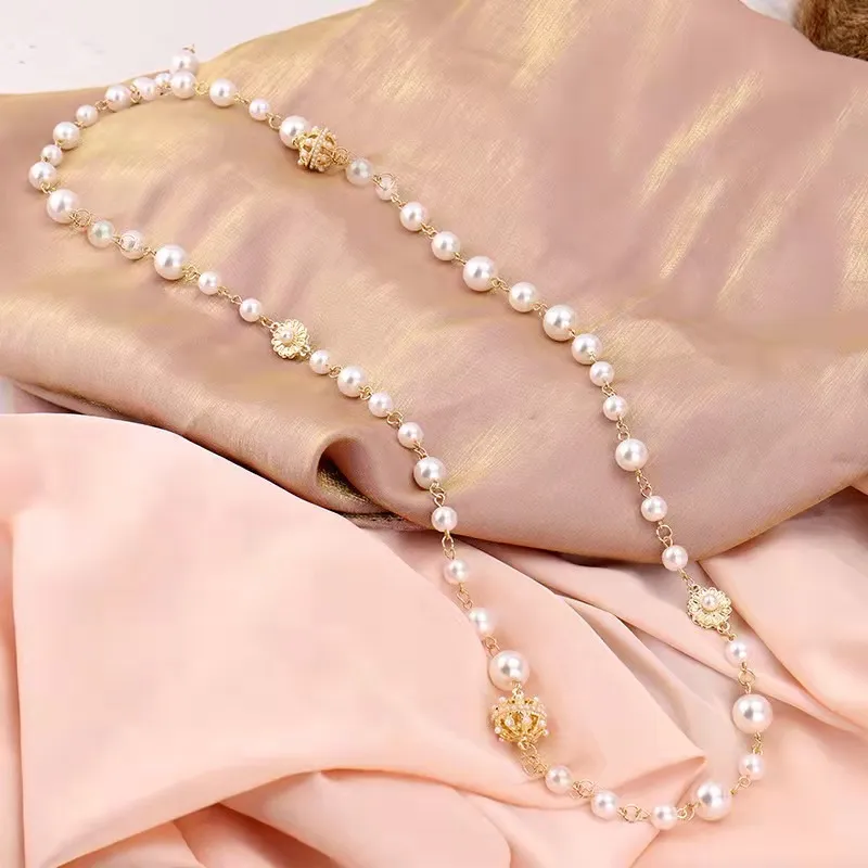Vintage-Designer-Perlenketten für Damen als Geschenk für eine Party