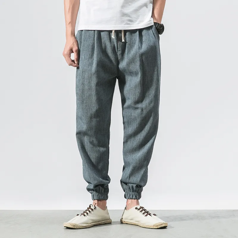 Pantalons Pour Hommes Style Chinois Harem Jogger Pantalon Hommes Coton Lin Pantalons De Survetement Pantalons Hommes Decontracte Leger Printemps Ete Hommes Joggers 230228 De 10 84 DHgate