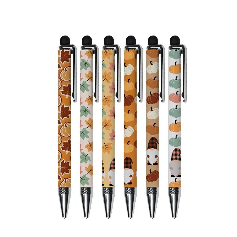 Sublimation Ballpoint Pens Blank Heat Transfer White Zinc Alloy Material Customized Pen School Office Supplies Z11