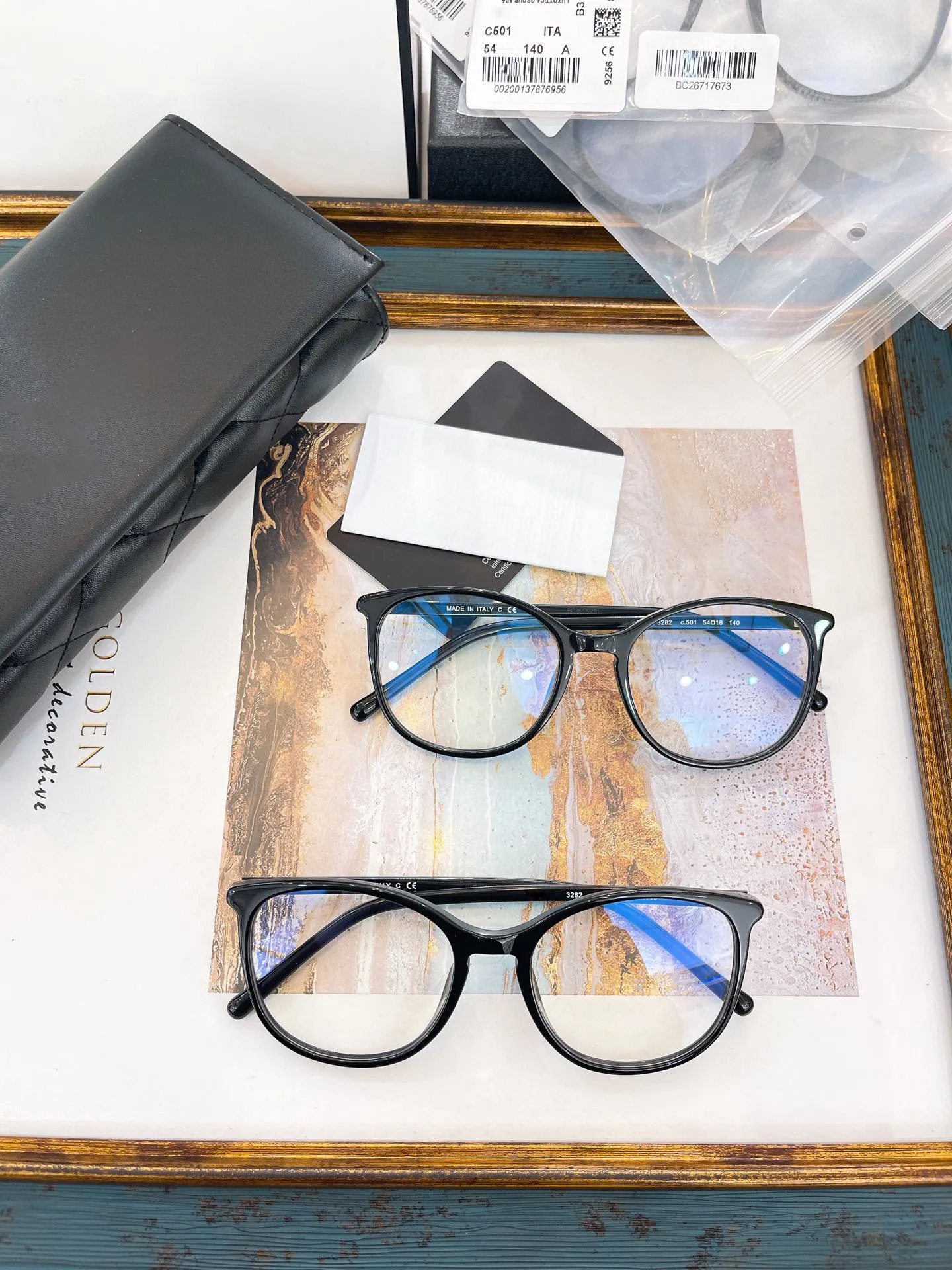 Männer und Frauen Augenbrillen Frames Brillen Rahmen klare Linsenmenschen Damen 3282 Neueste zufällige Box