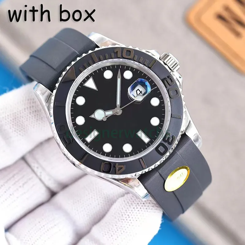 Top luxury mens designer watch full-automatic movement mechanical wrist watch ceramic ring waterproof design business leisure sports watch