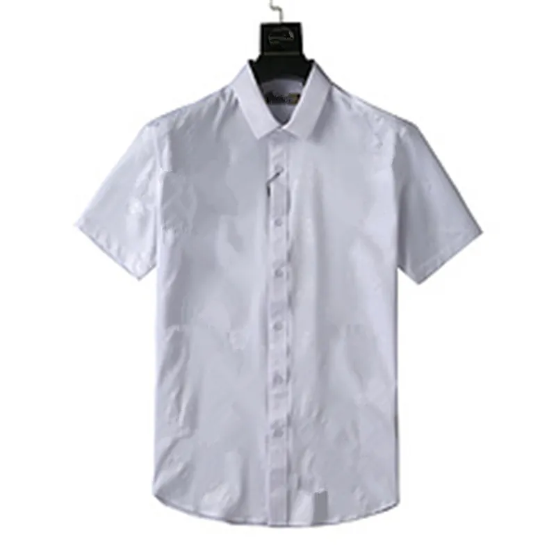 mens short sleeve white dress shirt slim fit Marquis Cotton Blend Slim Fit Short Sleeve Dress S White / XXL
