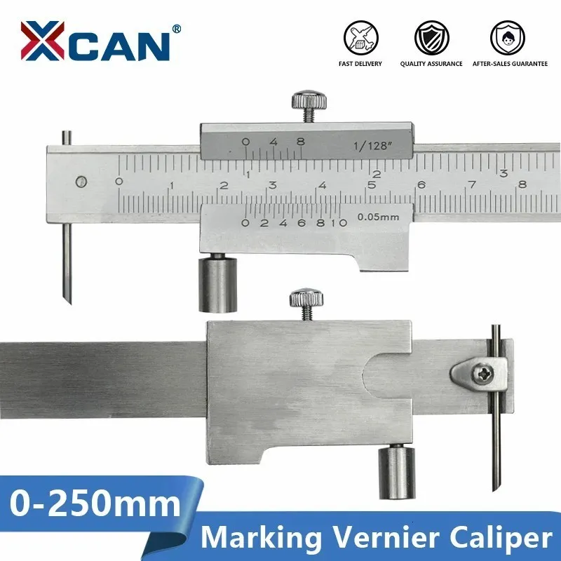 Vernier remklauwen XCAN Markering 0-200 mm/250 mm roestvrijstalen parallel meetgereedschap 230227