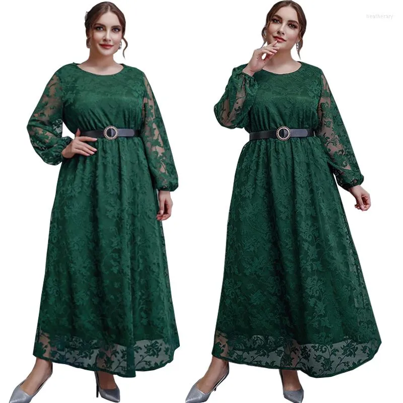 Etniska kläder vintage elegant muslimsk lång klänning abayas arabiska party aftonklänning kvinnor islamisk ärm vestidos kalkon mellanöstern plus 4xl